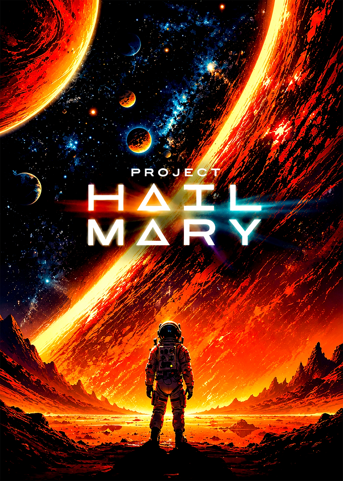 Project Hail Mary Space Poster