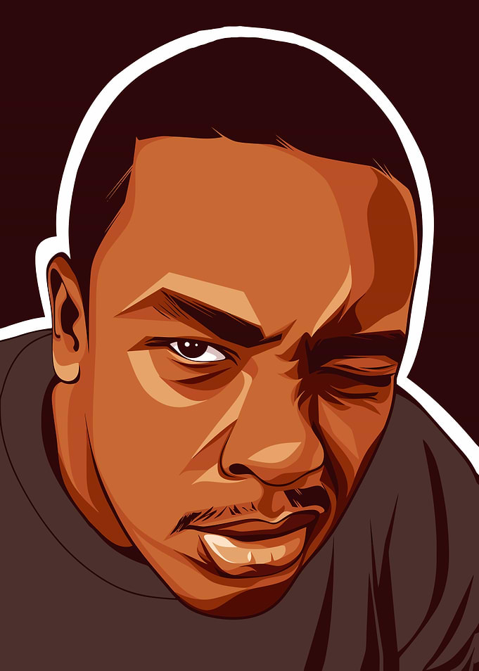 Dr. Dre Vector Portrait Illustration