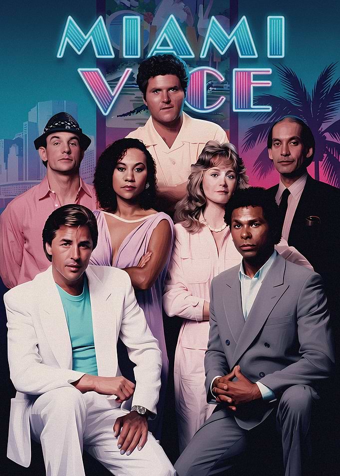 Miami Vice Cast Promotional Poster