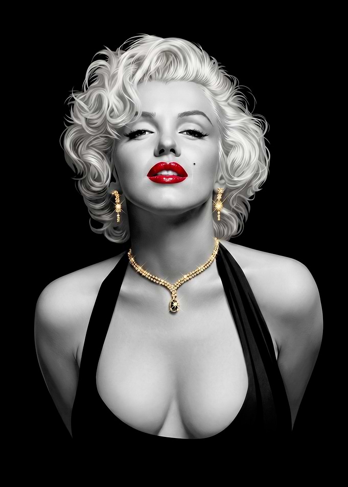 Marilyn Monroe Portrait Art