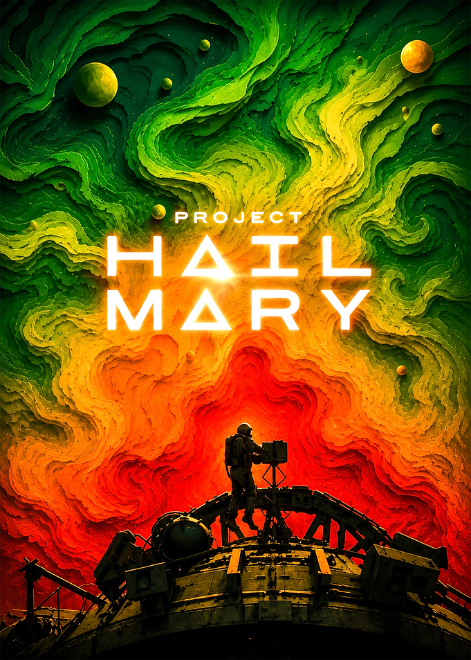 Project Hail Mary Space Poster