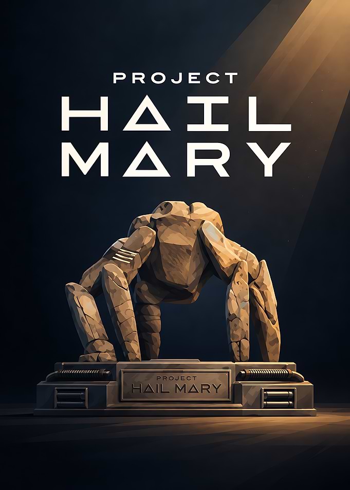 Project Hail Mary Rocky Statue Poster