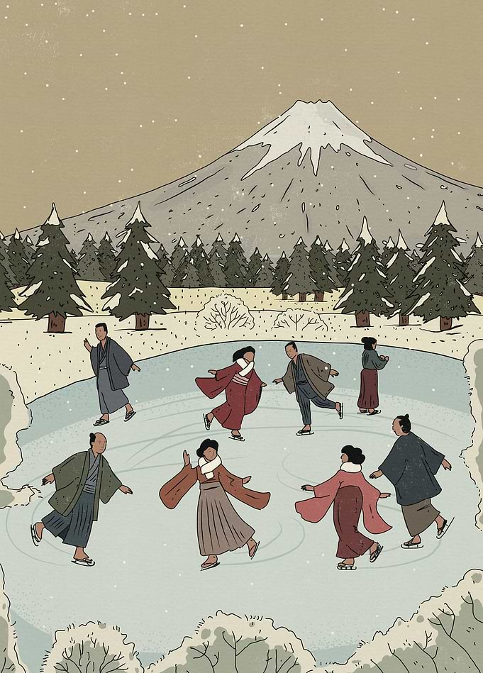 Ice Skating by Fuji