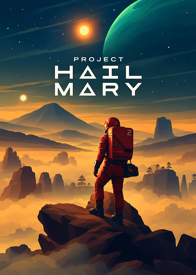 Project Hail Mary Space Exploration Poster