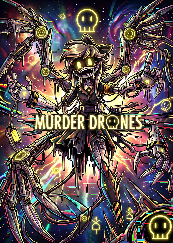 Cyn Murder Drones Glitchy Poster
