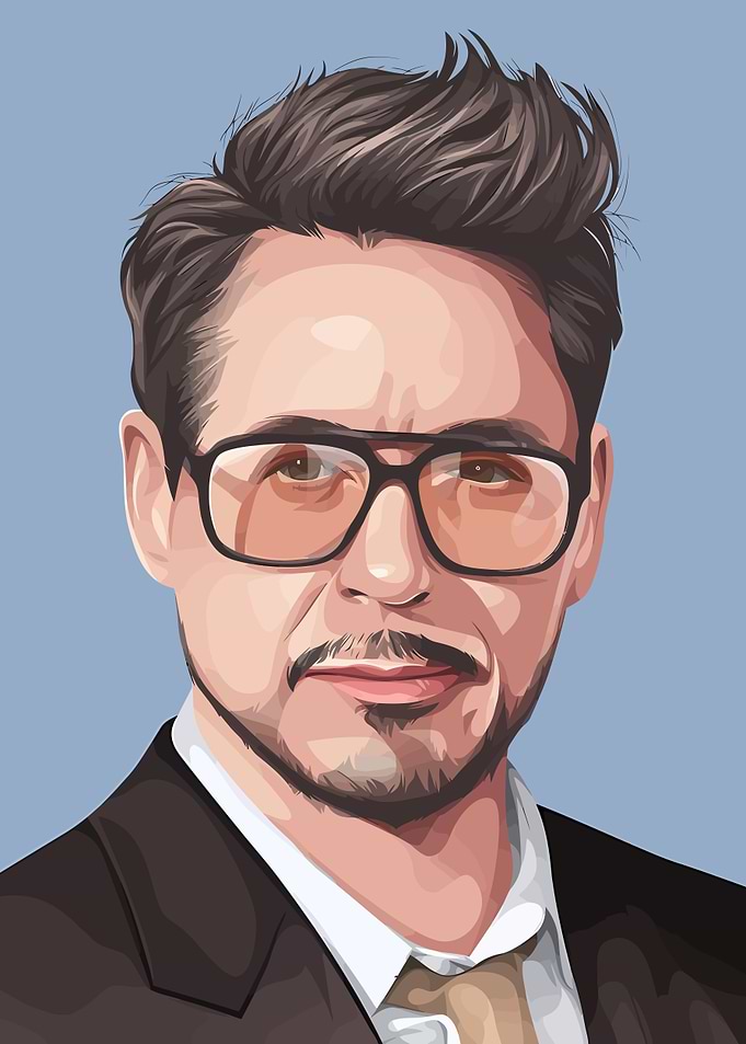 Robert Downey Jr. Vector Portrait