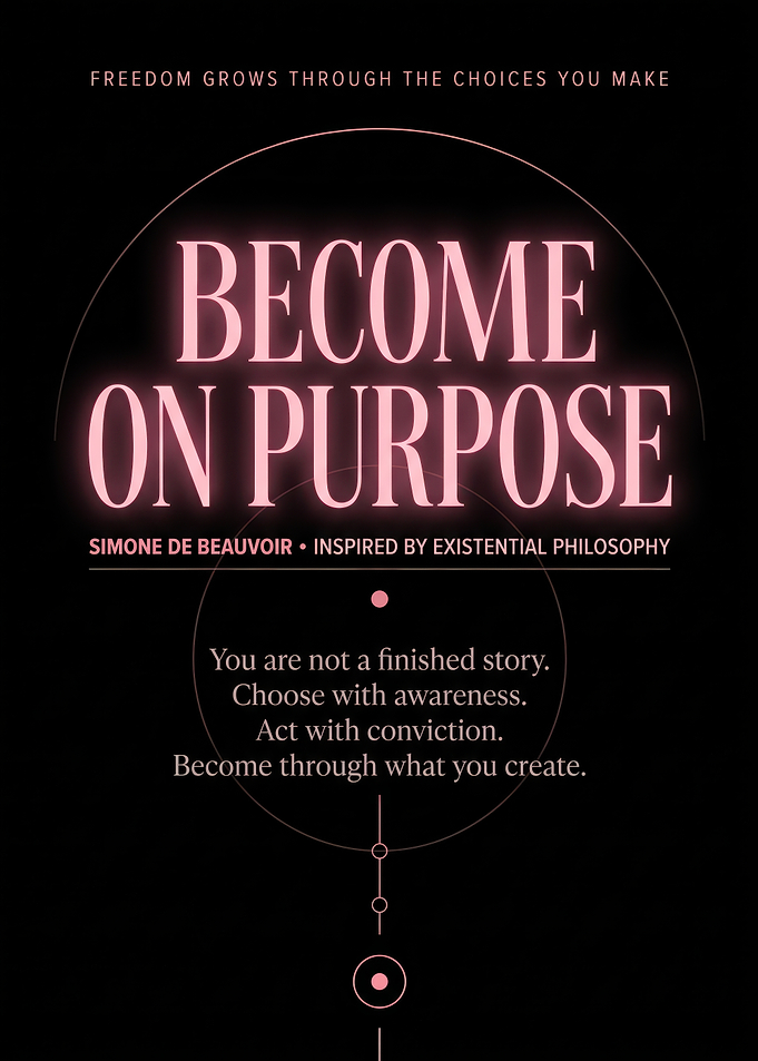 Become On Purpose Inspirational Quote Poster