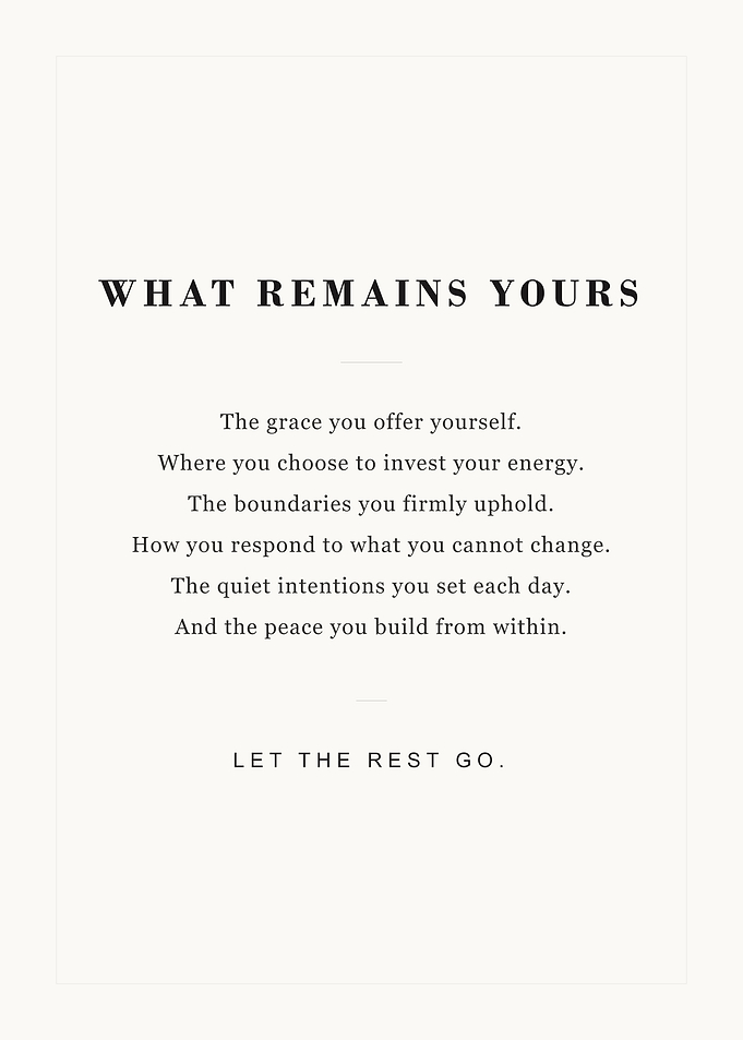 What Remains Yours Minimalist Quote