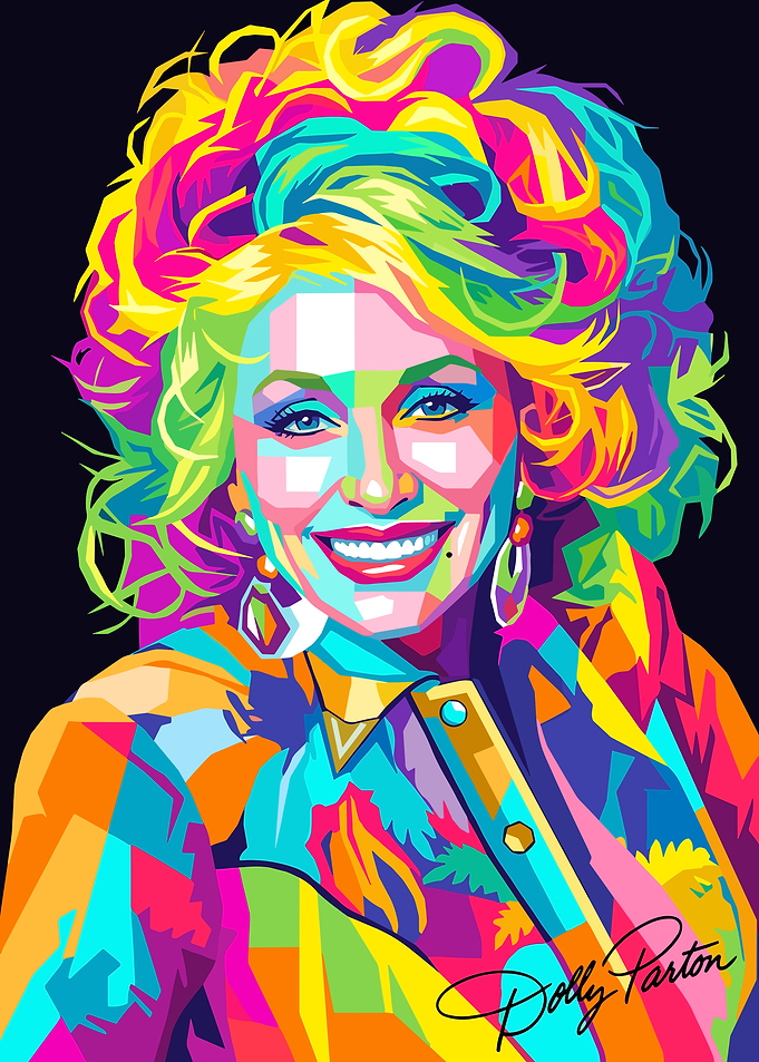 Dolly Parton Pop Art Portrait