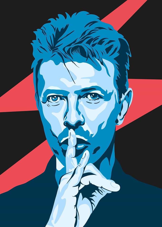 David Bowie Pop Art Portrait