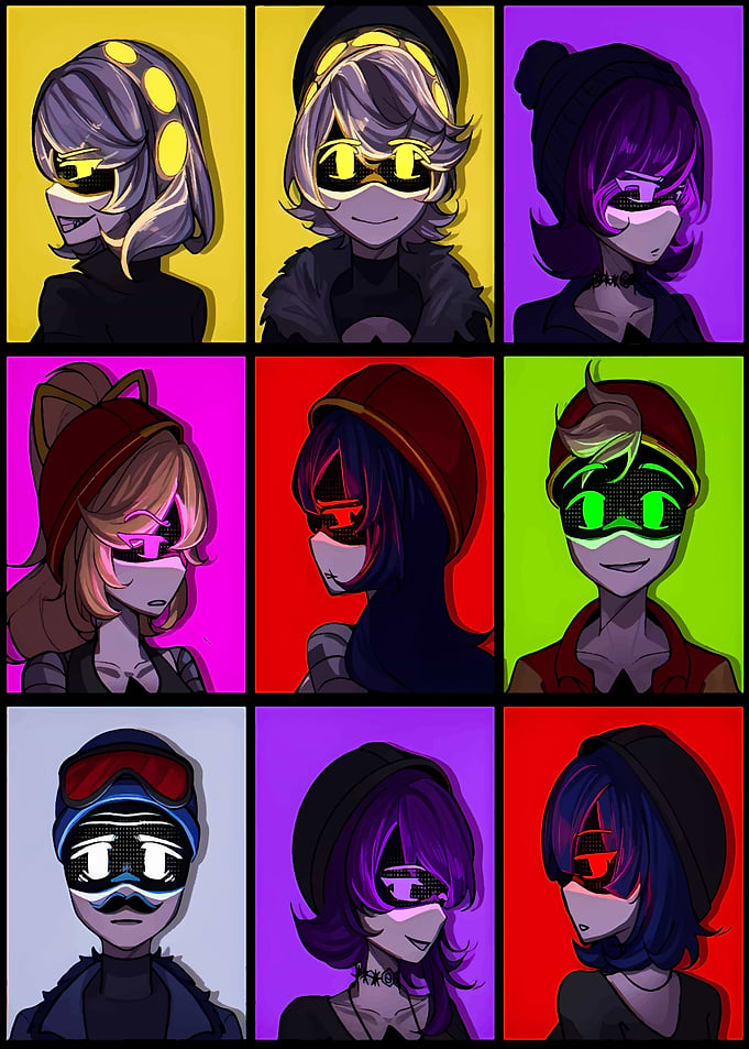 Murder Drones Character Grid Portrait