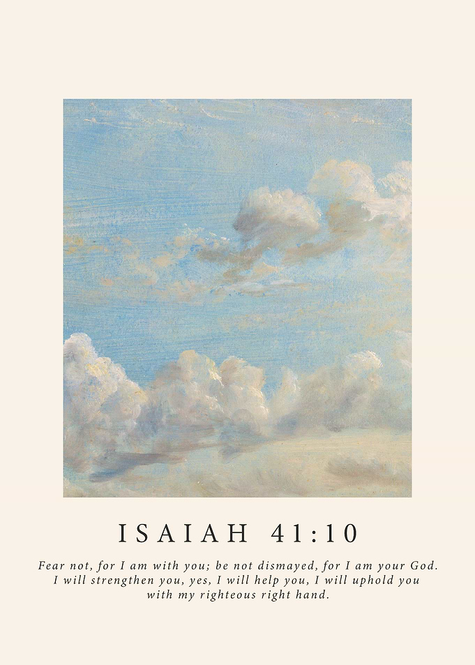 Isaiah 41:10 Poster