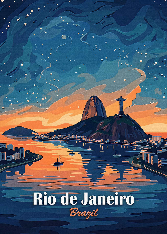 Rio de Janeiro Travel Poster