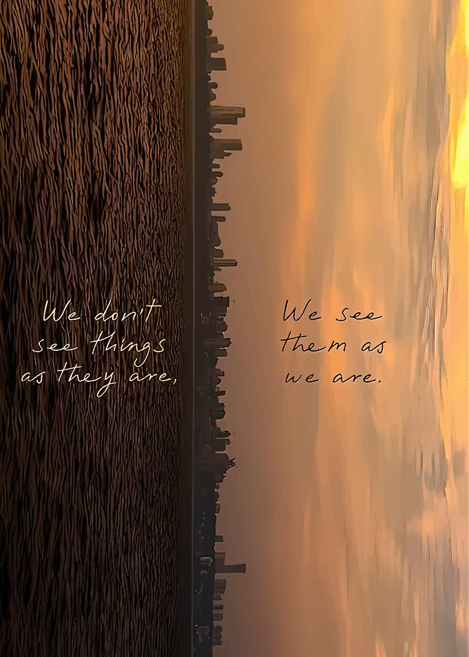 Inspirational Quote Cityscape Wall Art