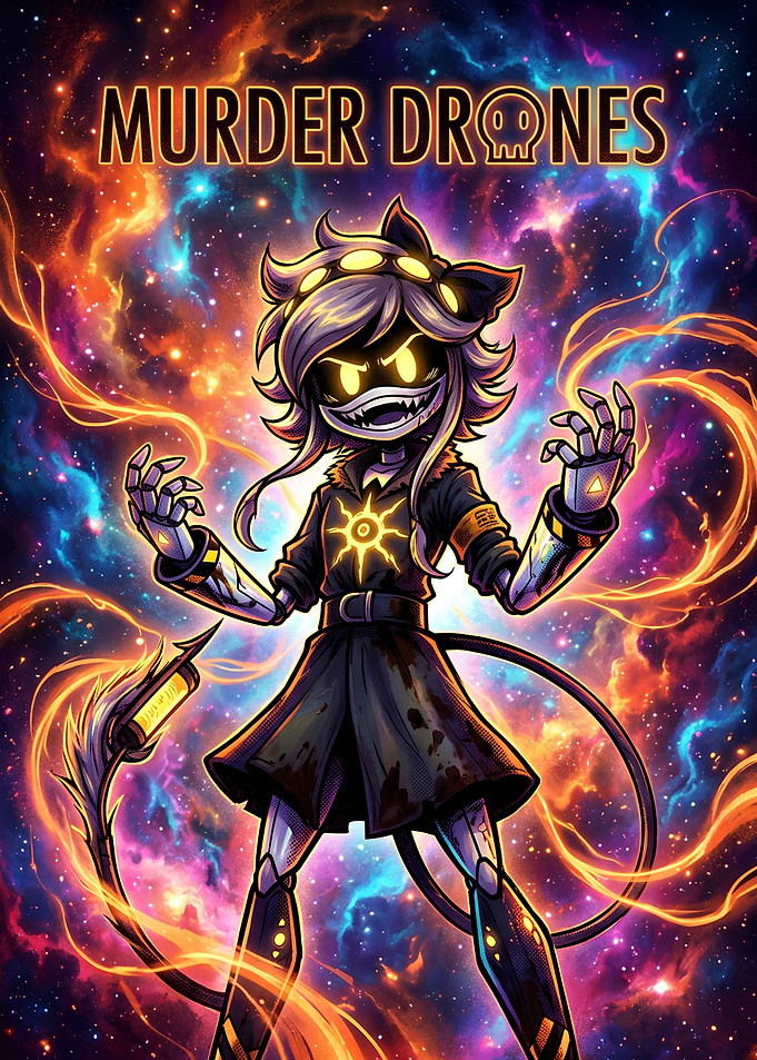 Murder Drones Cyn Character Poster