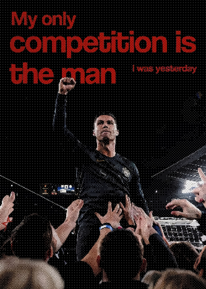 Cristiano Ronaldo Inspirational Sports Poster