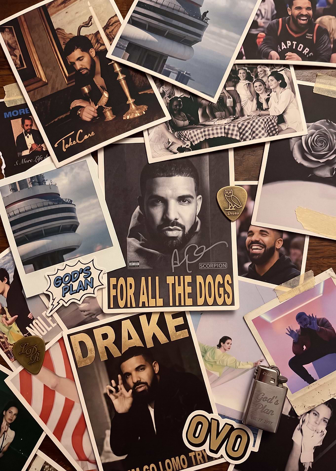 Drake Music Memorabilia Collage