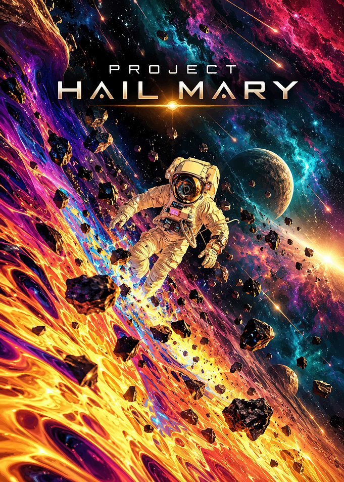 Project Hail Mary Space Poster