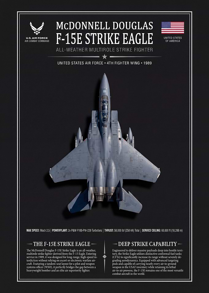 McDonnell Douglas F-15E Strike Eagle Poster