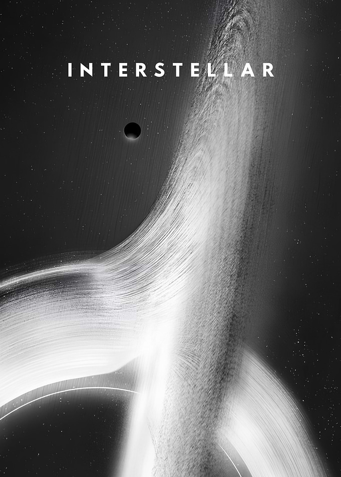 Interstellar Black Hole Movie Poster