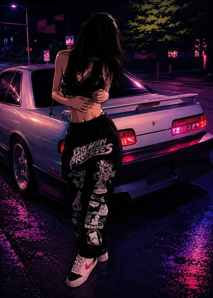 Anime Girl Standing by JDM Car