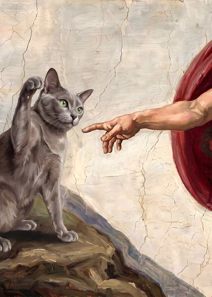 The Creation of Cat Painting