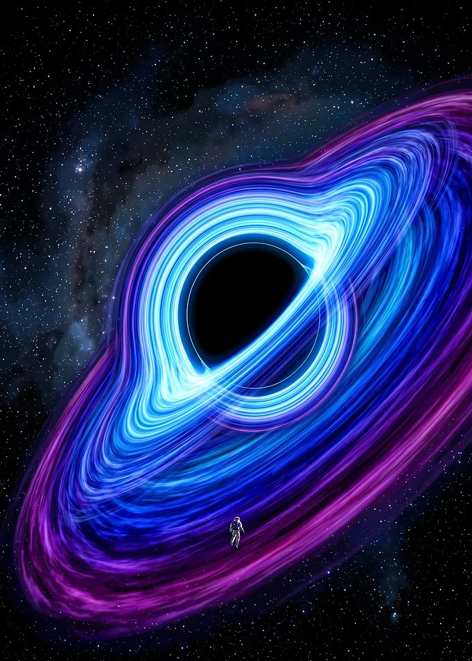 Astronaut Near Black Hole