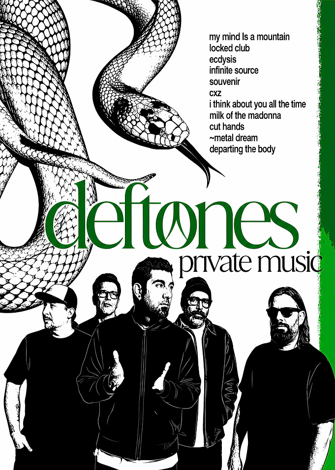 Deftones Private Music Band Poster
