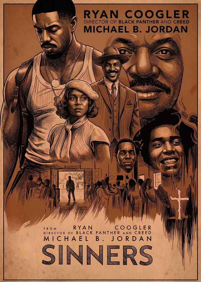 Sinners Movie Poster Art