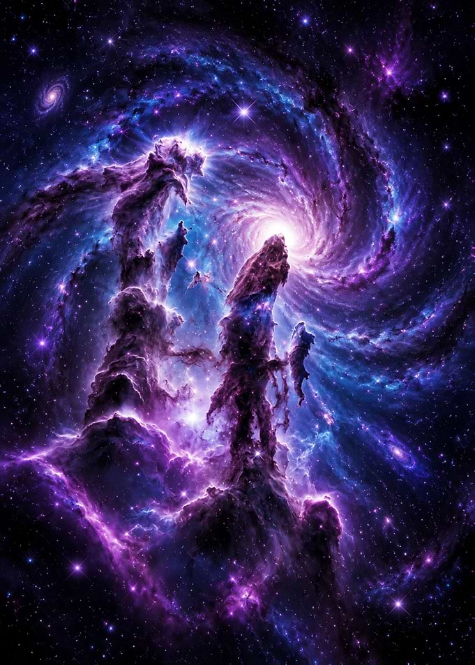 Pillars of Creation Nebula Art