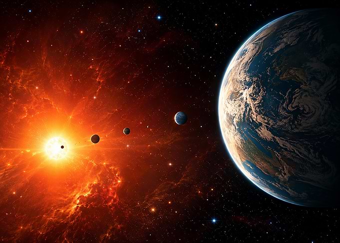 Planetary Alignment in Deep Space