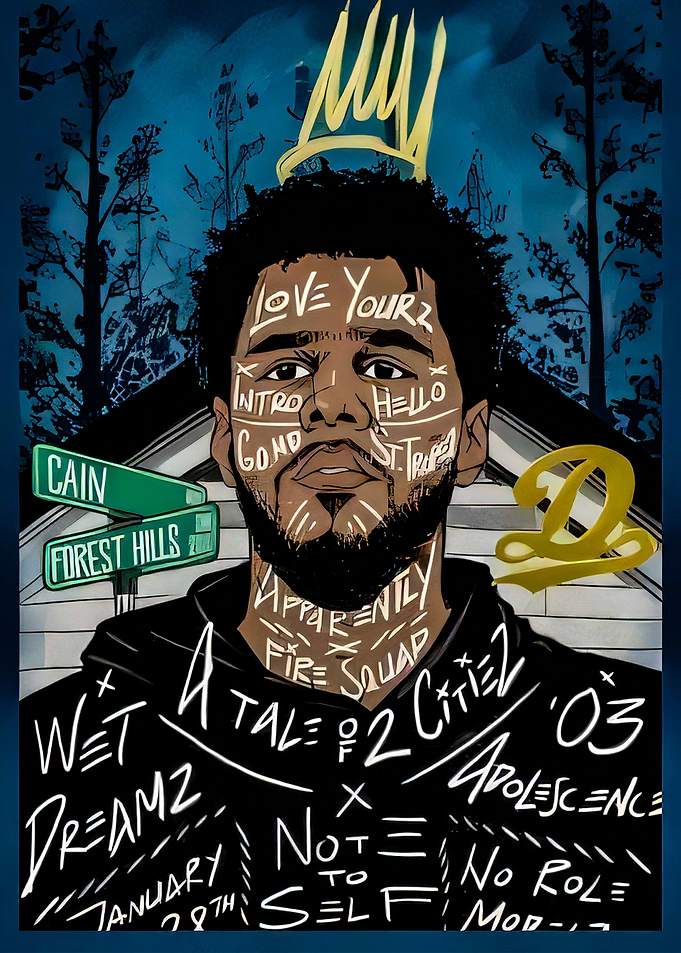 J. Cole Forest Hills Drive Poster
