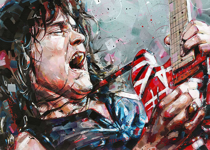 Eddie Van Halen Guitar Solo Portrait