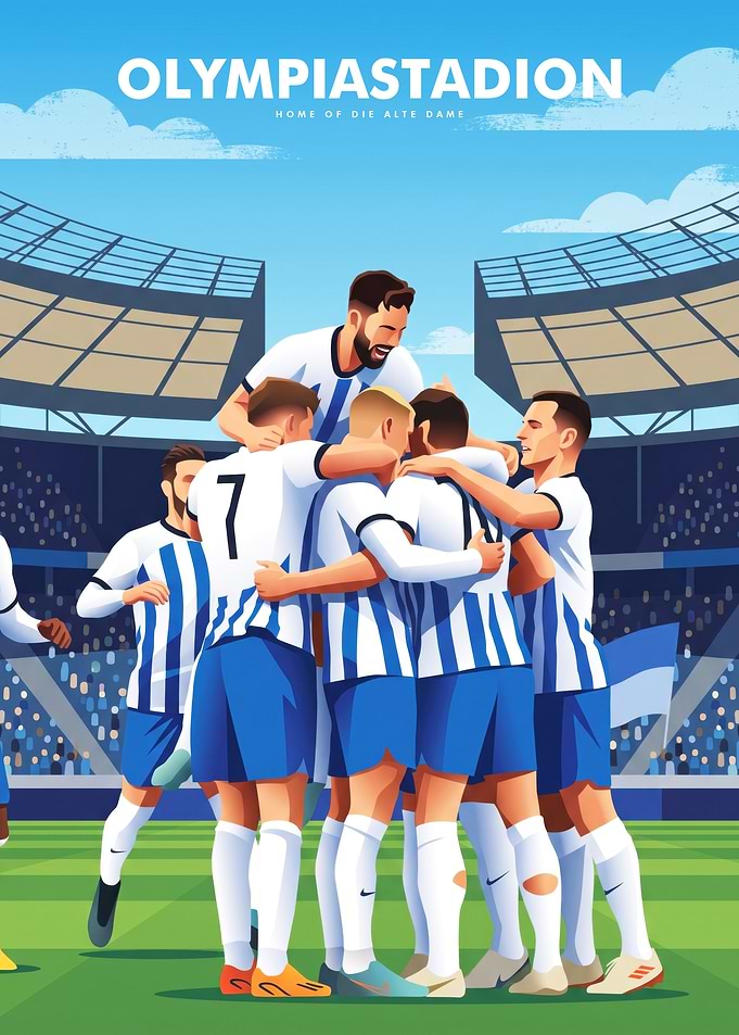 Hertha BSC Olympiastadion Celebration