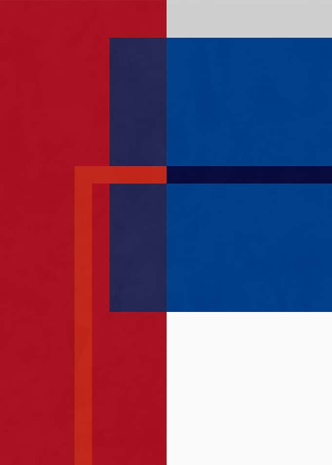 Minimalist Geometric Abstract Composition