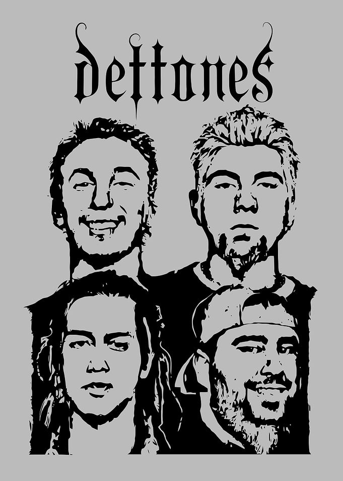 Deftones Band Members Graphic Art