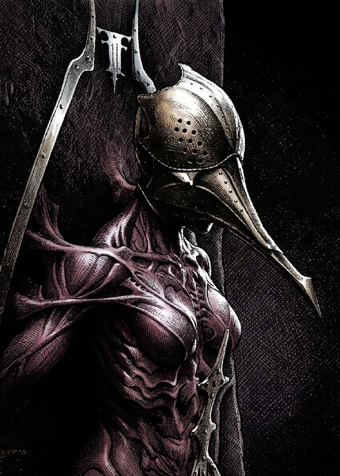 Dark Fantasy Plague Doctor Warrior