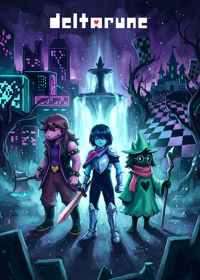 Deltarune Main Trio Poster