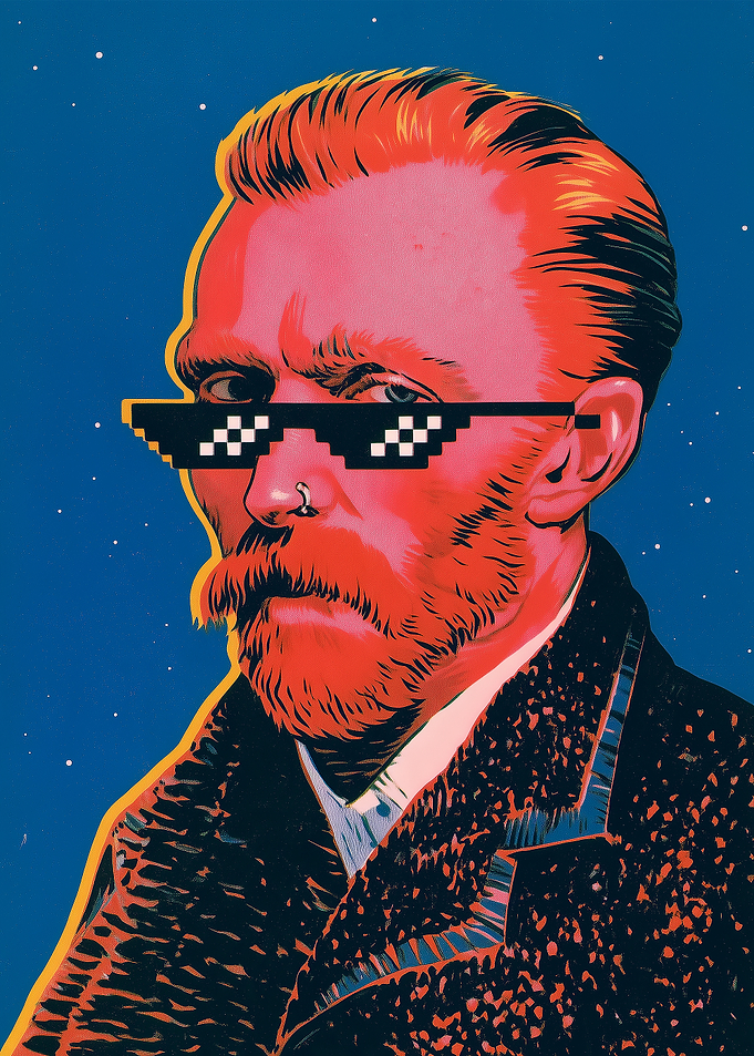 Vincent van Gogh Thug Life Portrait