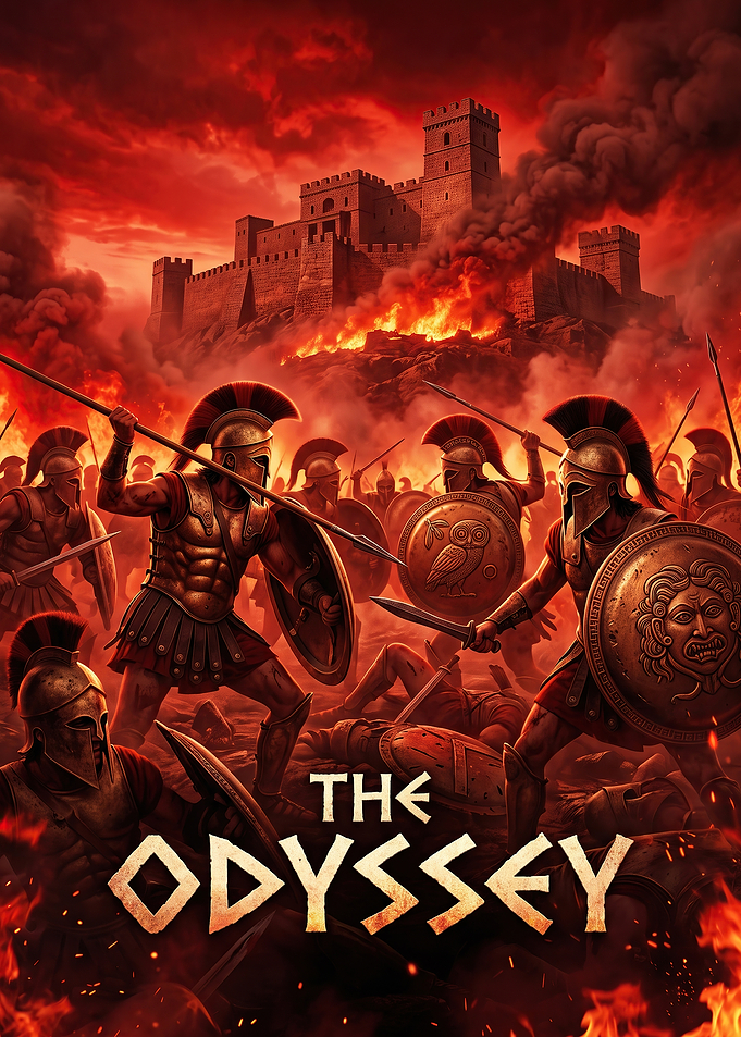 The Odyssey Ancient Greek Battle Scene