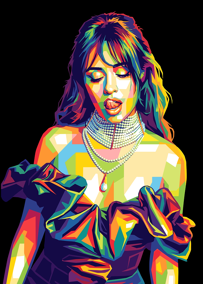 Camila Cabello WPAP Pop Art