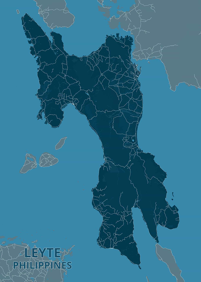 Map of Leyte, Philippines