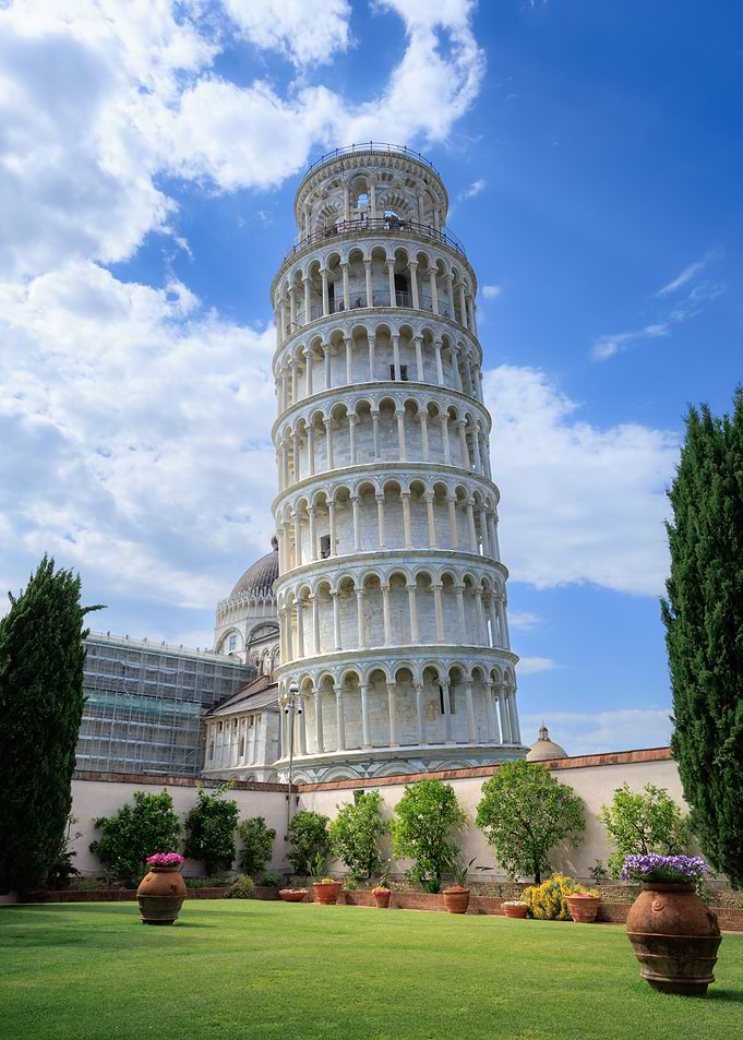 Leaning Tower of Pisa Garden View