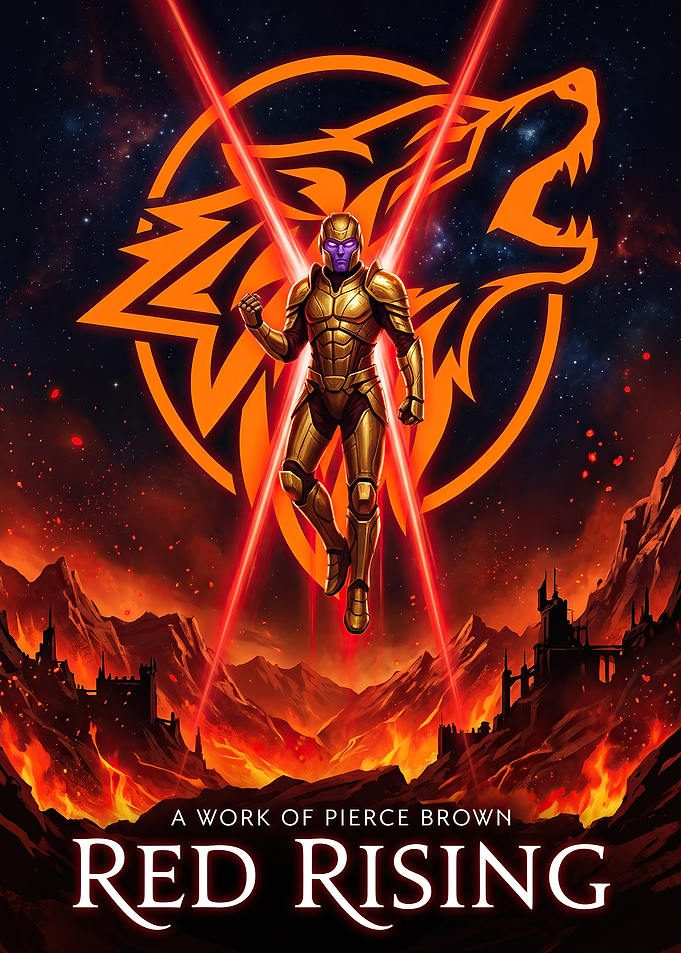 Red Rising Darrow Gold Armor Poster
