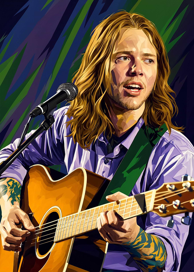 Billy Strings Performing Acoustic Guitar