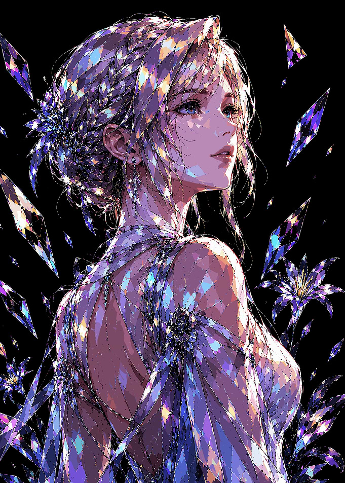 Ethereal Crystal Princess Portrait