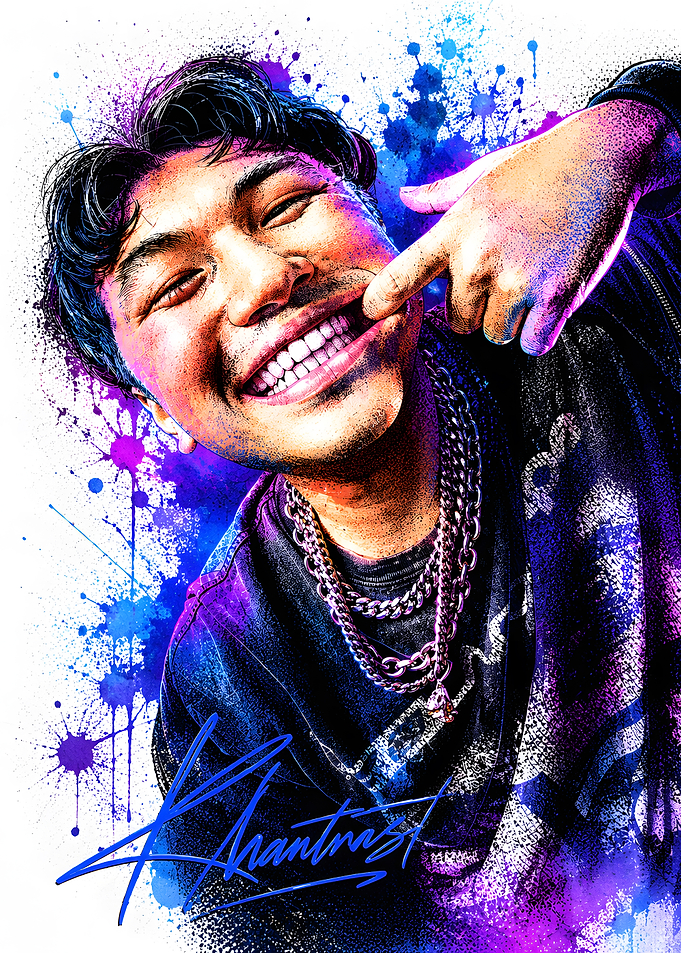 Vibrant Portrait of Khantrast