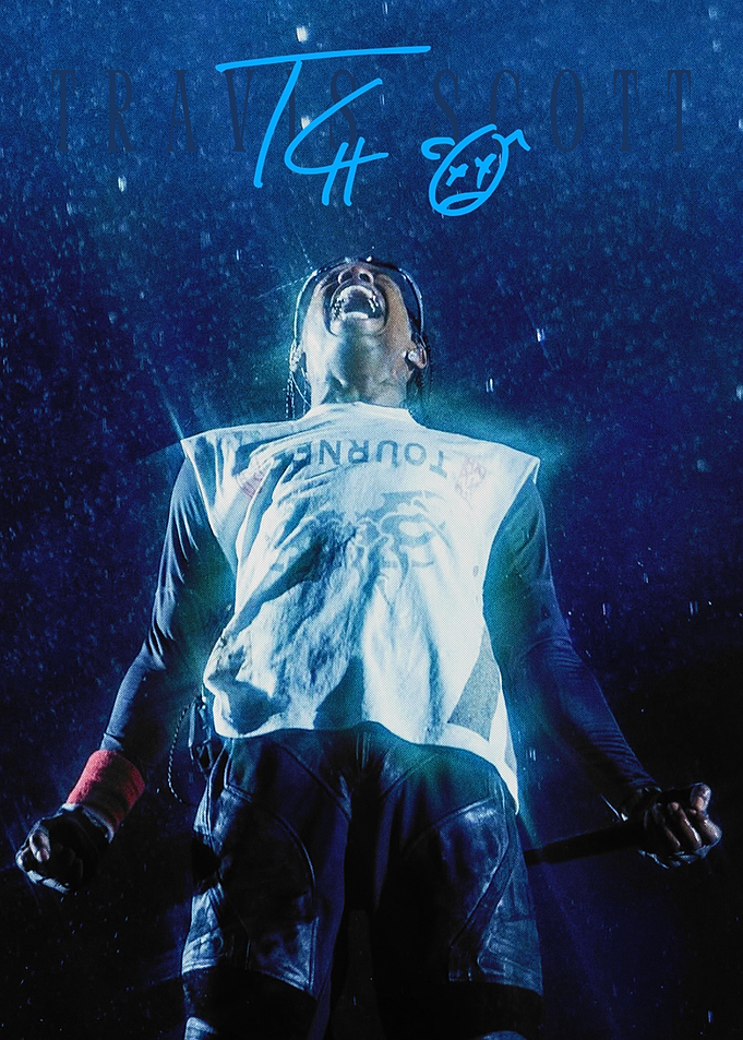 Travis Scott Concert Performance Poster