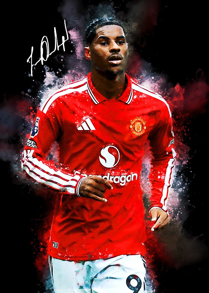 Marcus Rashford Art Portrait