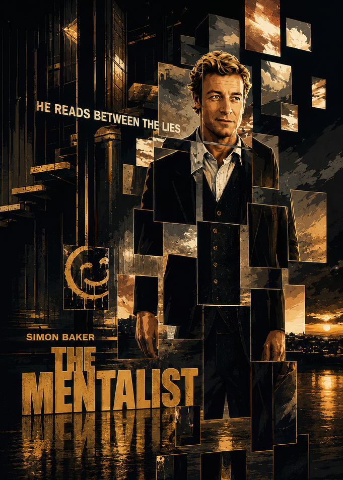 The Mentalist Simon Baker Poster